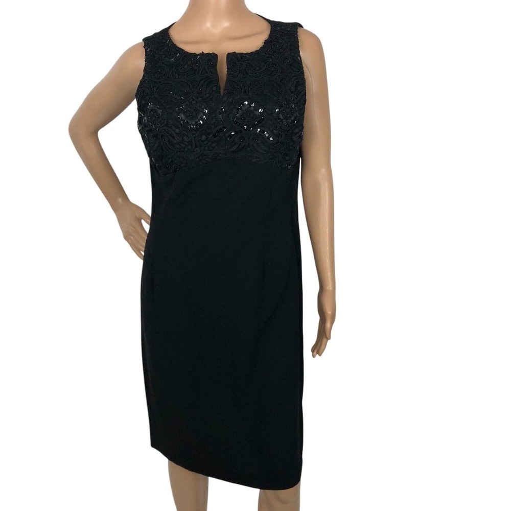 Vintage Bob Mackie Rhinestone Beaded Mini‎ Sheath Dress Size 12 Formal Party